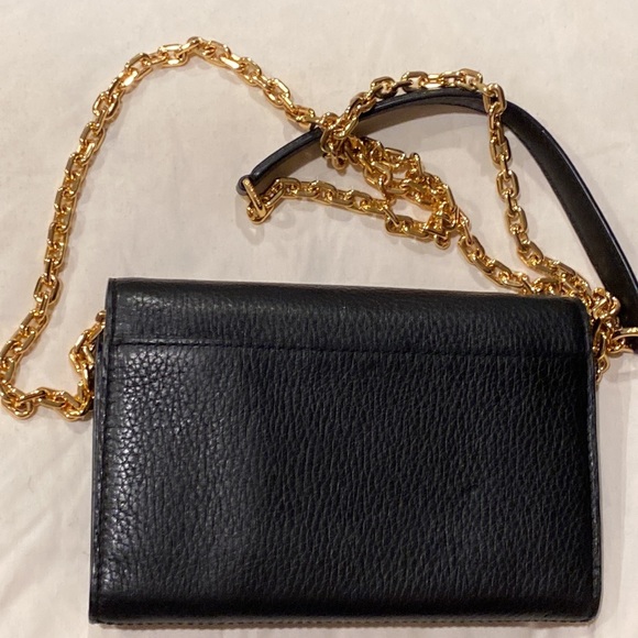 MARC JACOBS NEW YORK EMPIRE CITY WALLET CROSBODY BAG PURSE GOLD CHAIN - Picture 9 of 16